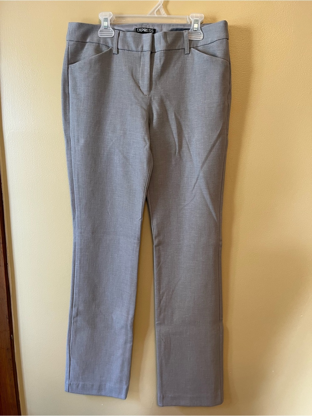 Express Light Gray Editor Dress Pants